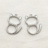 100pcs Zinc Alloy Pendant Rhinestone Charm Jewelry Findings