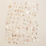 100pcs Mixed Animal Plant Charms for DIY Jewelry Making Accessories