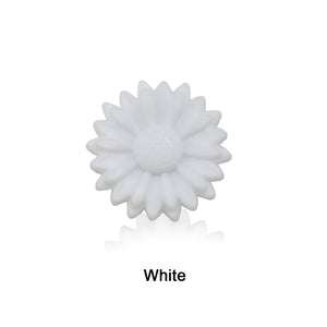 10Pcs 22MM Daisy Silicone Beads Rainbow Glow Baby Toy