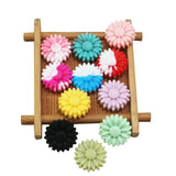 10Pcs 22MM Daisy Silicone Beads Rainbow Glow Baby Toy