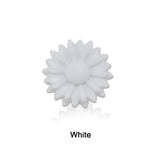 10Pcs 22MM Daisy Silicone Beads Rainbow Glow Baby Toy
