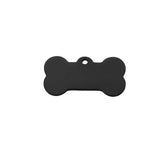 10Pcs Stainless Steel Pet ID Card Pendant DIY Dog Bone Laser Logo Accessory