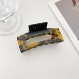 Resin Two-color Hollow Hairpin Shark Clip for Women Hair Ornament