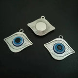 10pcs 33x29mm Evil Eye Charm Pendant for Jewelry Making