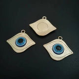 10pcs 33x29mm Evil Eye Charm Pendant for Jewelry Making