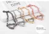 Floating Heart Locket Bracelet 10pcs/lot Openable Photo Magnet Glass