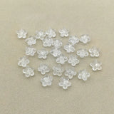 Clear Flower Shape Acrylic Beads for Earrings DIY, 1700pcs