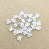 Clear Flower Shape Acrylic Beads for Earrings DIY, 1700pcs