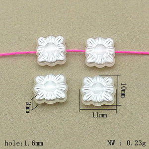 2000pcs Pearls Flower Beads For Necklace/Earrings DIY Parts