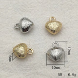 Brass Pendants Heart Charm Necklace/Earring DIY Parts