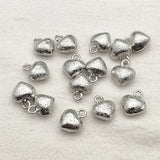 Brass Pendants Heart Charm Necklace/Earring DIY Parts