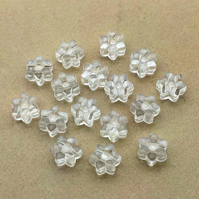 Clear Flower Shape Beads DIY Jewelry Findings 950pcs