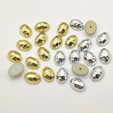 UV Flat Oval Beads 10x14mm 300pcs for DIY Jewelry Making