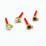 100pcs Rhinestone/Imitation pearls Ear Stud for Earring DIY Parts