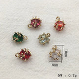 Arrival! 10x8mm CZ Square Charm 50pcs