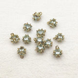 Arrival! 10x8mm CZ Square Charm 50pcs