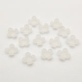 1100pcs Clear Flower Frosted Beads DIY Jewelry Findings
