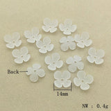 1100pcs Clear Flower Frosted Beads DIY Jewelry Findings