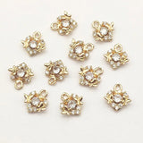 CZ Heart Charm 50pcs DIY Jewelry Findings 11x10mm