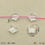 Arrival! 11x11mm 1400pcs Acrylic Clear Star Beads For DIY Jewelry