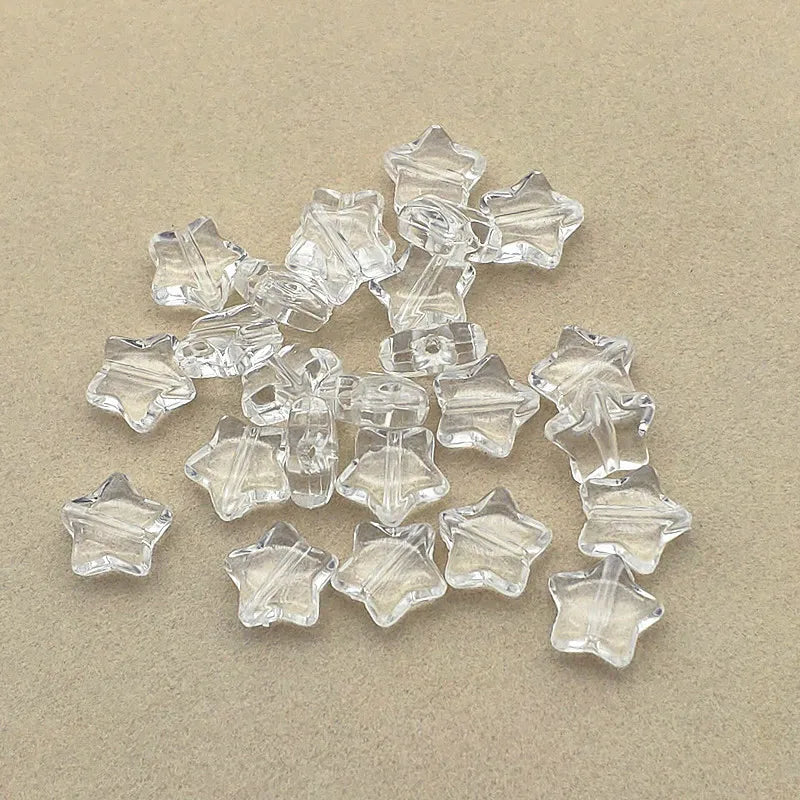 Arrival! 11x11mm 1400pcs Acrylic Clear Star Beads For DIY Jewelry