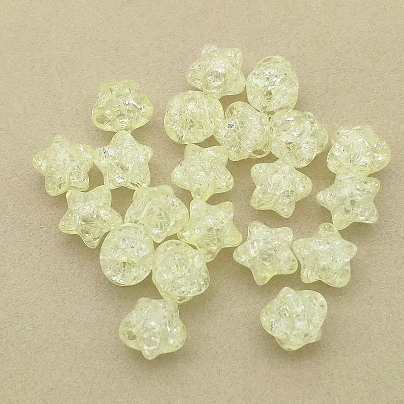 800pcs Clear Crack Star Beads DIY Jewelry Findings