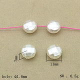 Arrival! 11x7mm Pearls Round Beads For Necklace/Earrings DIY Parts