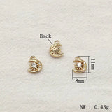 100pcs Arrival! 11x8mm Cubic Zirconia Charm Jewelry DIY Parts