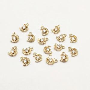 100pcs Arrival! 11x8mm Cubic Zirconia Charm Jewelry DIY Parts