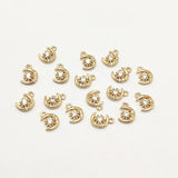 100pcs Arrival! 11x8mm Cubic Zirconia Charm Jewelry DIY Parts