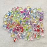 Clear Mix Heart Beads 1200pcs For Jewelry DIY
