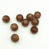 12/15mm Resin Marble Effect Round Beads for Jewelry DIY - 10pcs