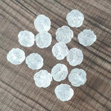 12/16/20mm Frosted Rose Beads Necklace Earrings DIY Parts