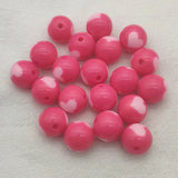 12/16mm Acrylic Heart Round Beads Jewelry Making DIY Parts