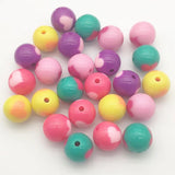 12/16mm Acrylic Heart Round Beads Jewelry Making DIY Parts