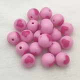 12/16mm Acrylic Heart Round Beads Jewelry Making DIY Parts