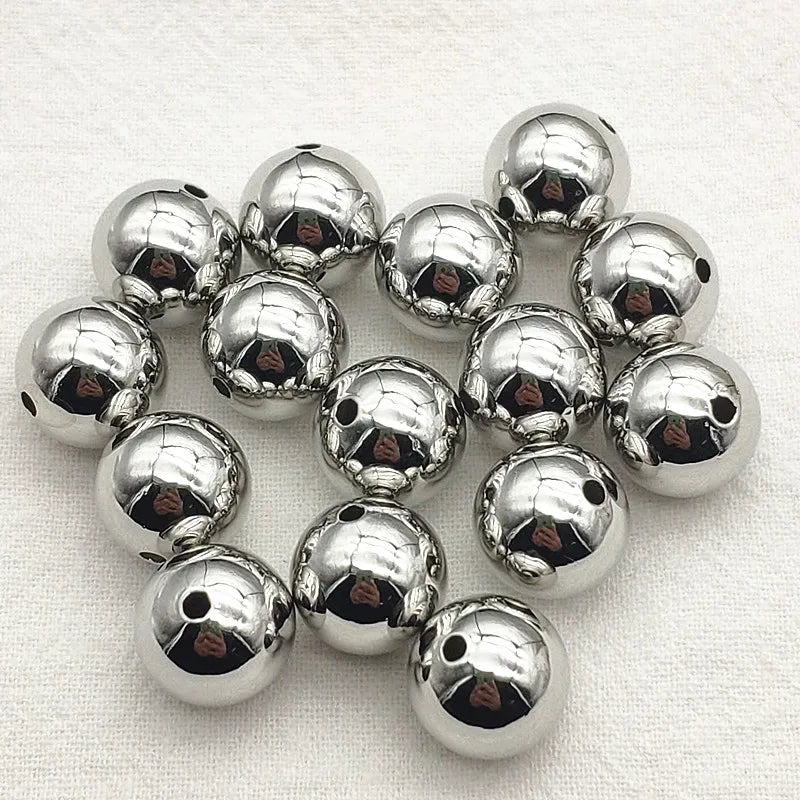 Arrival! 12mm 100pcs Brass Beads For DIY Jewelry Making
