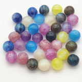 300pcs Resin Powder Marble Effect Beads For DIY Necklace