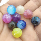 300pcs Resin Powder Marble Effect Beads For DIY Necklace