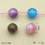 300pcs Resin Powder Marble Effect Beads For DIY Necklace