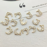 50pcs Cubic Zirconia Charm for Necklace Earring DIY Parts