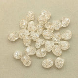 800pcs Clear Crack Heart Beads HandMade Jewelry Necklace DIY parts