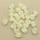800pcs Clear Crack Heart Beads HandMade Jewelry Necklace DIY parts