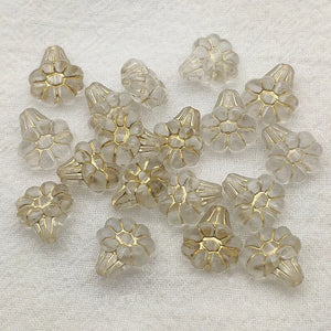 1300pcs Clear Bronzing Flower Beads DIY Jewelry Findings