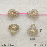 1300pcs Clear Bronzing Flower Beads DIY Jewelry Findings