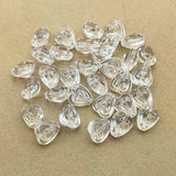 Clear Acrylic Heart Beads 12x11mm for DIY Jewelry