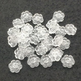 1000pcs Clear Acrylic Flower Beads - DIY Jewelry Findings