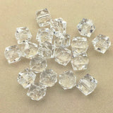 Clear Faceted Cube Beads 420pcs DIY Jewelry Findings 12x13mm