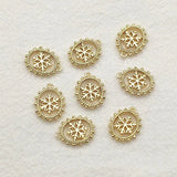 Arrival! 12x14mm 50pcs Snowflake Charms Earring DIY Jewelry Findings