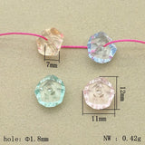 1000pcs Clear Abacus Interval Beads For DIY Jewelry - 12x7mm
